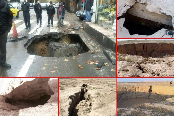 ورود فرونشست زمین در تهران به مرحله بحرانی ورود فرونشست زمین در تهران به مرحله بحرانی