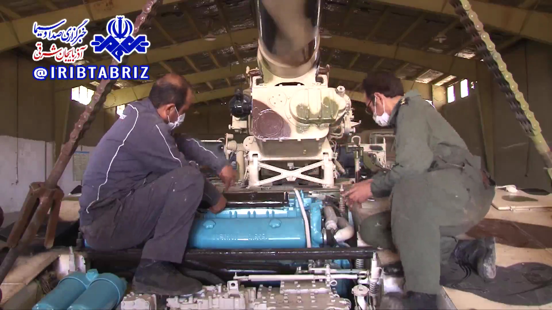 بازسازی ۴ عراده توپ جنگی ۱۷۵ میلیمتری در مراغه بازسازی ۴ عراده توپ جنگی ۱۷۵ میلیمتری در مراغه