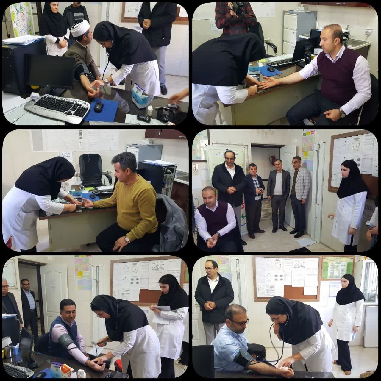 اجرای پویش ملی سلامت با غربالگری دیابت و فشارخون در بوکان اجرای پویش ملی سلامت با غربالگری دیابت و فشارخون در بوکان