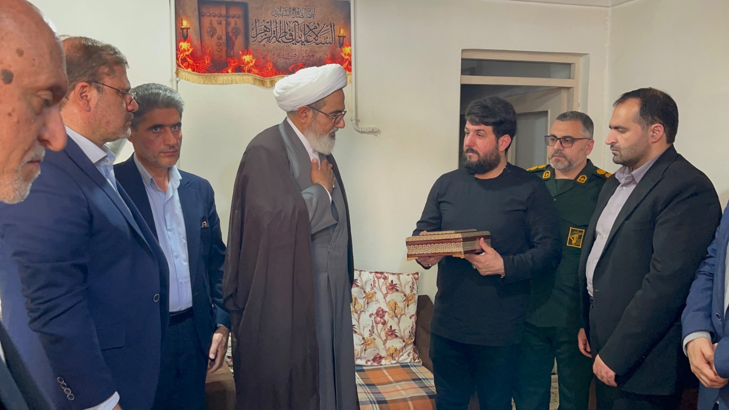 دیدار رئیس سازمان قضائی نیرو‌های مسلح کشور با خانواده شهید پرستار مرضیه نبوی‌نیا