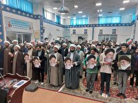 تجمع اعتراضی طلاب و روحانیون بیرجند در محکومیت اهانت به مقدسات