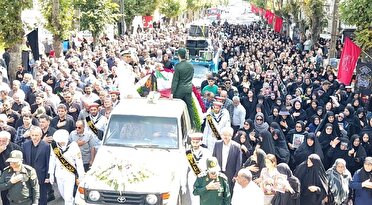 تشییع پیکر پاک محمد امین سلطانی رزداری سرباز ۲۰ ساله رضوانشهری