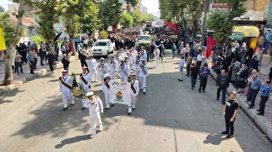 تشییع پیکر شهید محمد امین سلطانی سرباز رضوانشهری