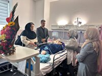 عیادت ساعی از دختر تکواندوکاری که در حملات رژیم صهیونی مجروح شده بود
