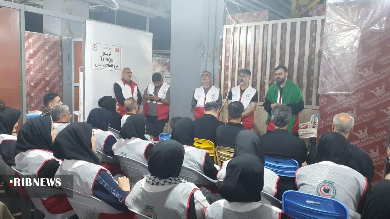 فعالیت درمانگاه جمعیت هلال‌احمر استان مرکزی در کربلای معلی