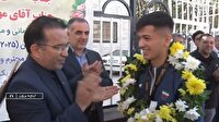 استقبال از مهدی سخاوی ورزشکار گلستانی عضو تیم ملی والیبال جوانان