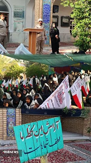 دختران یاسوجی در اردوی زیارتی راهیان نور