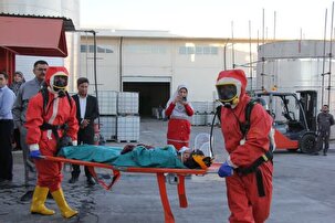 اولین مانور پدافند شیمیایی استان زنجان به روایت تصویر