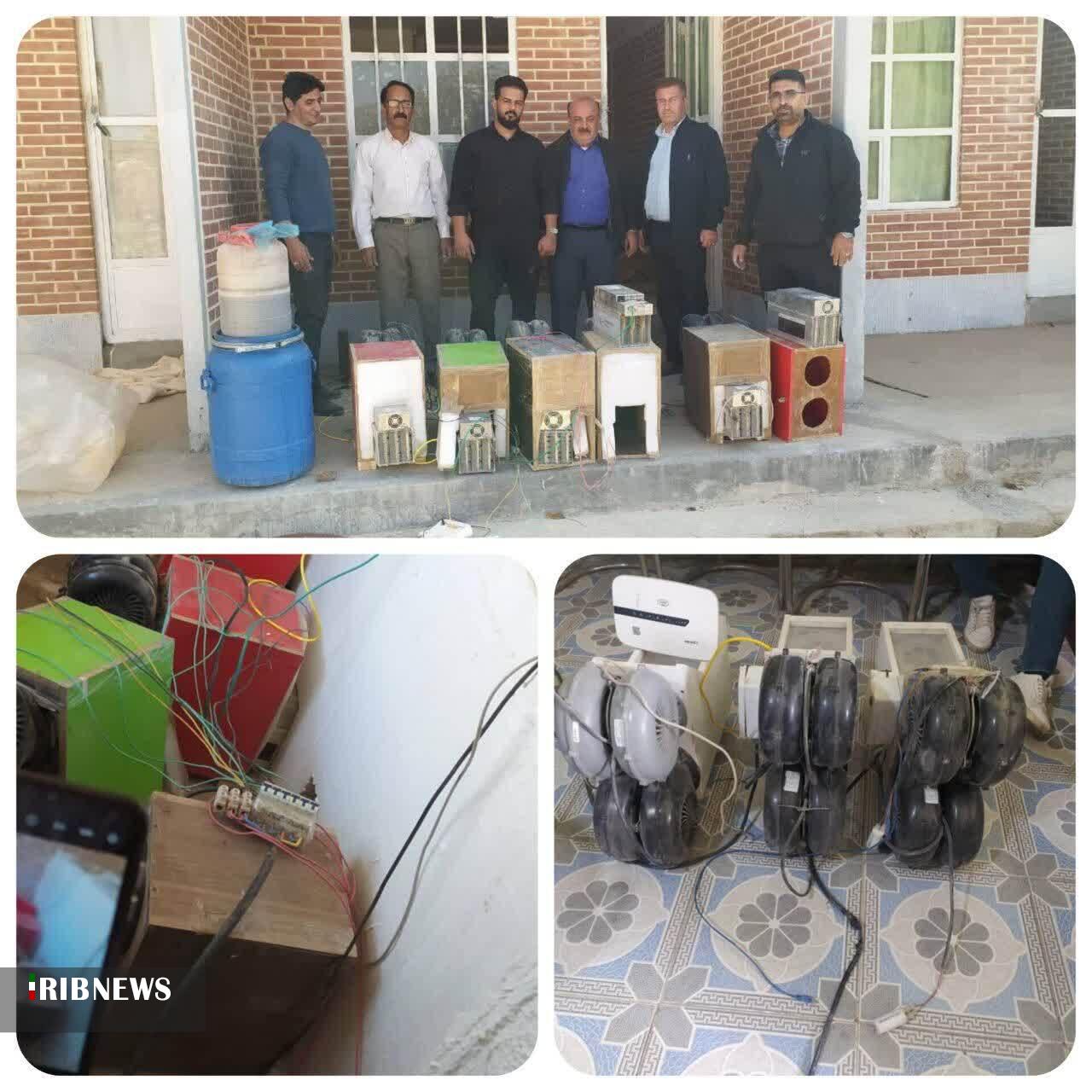 کشف ۹ دستگاه ماینر غیرمجاز در  دورود کشف ۹ دستگاه ماینر غیرمجاز در  دورود